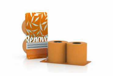 Oranges Hygienepapier von Renova